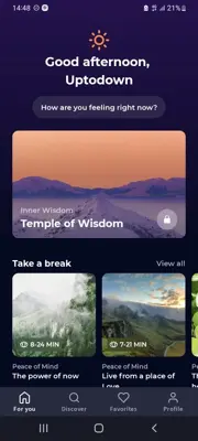 Meditation Moments android App screenshot 0